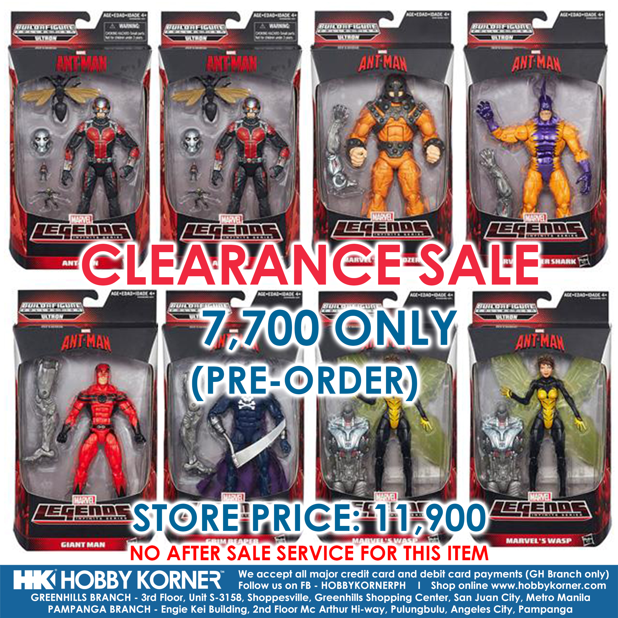 (PREORDER CLEARANCE) HASBRO Marvel Legends 6"Case of 8