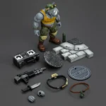(PRE-ORDER) JOYTOY 1/18 Scale JT8469 Teenage Mutant Ninja Turtles Rocksteady