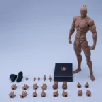 (PRE-ORDER RE-ISSUE ROMANKEY X COWL 1/12 Scale Action Figure Male Body Black Skin