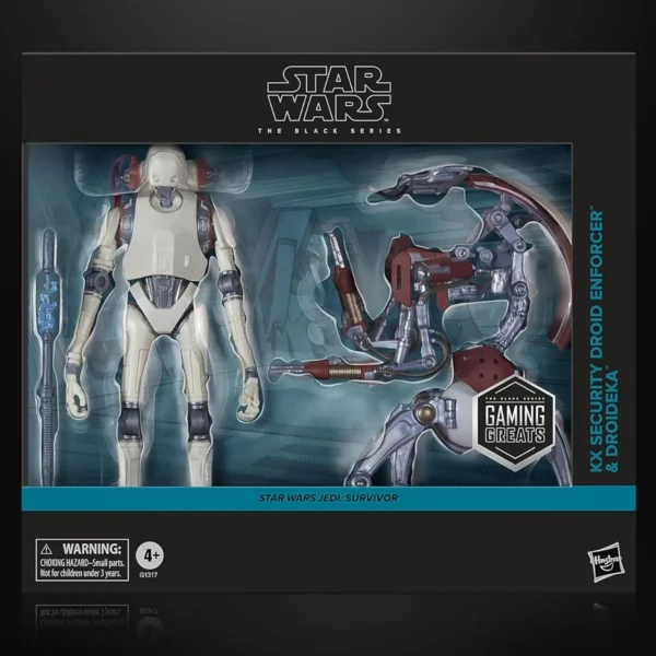 (IN STOCK) HASBRO G1317 Star Wars TBS 6 Inch Scale KX Security Droid Enforcer & Droideka